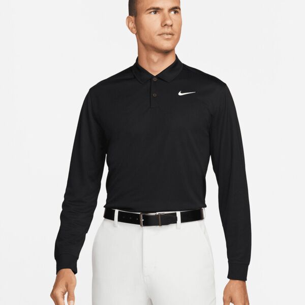 Nike Dri-FIT Victory solid long sleeve polo Thumbnail