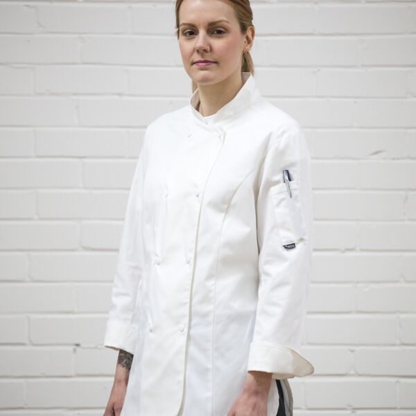 Dennys Ladies Long Sleeve Premium Chef's Jacket Thumbnail