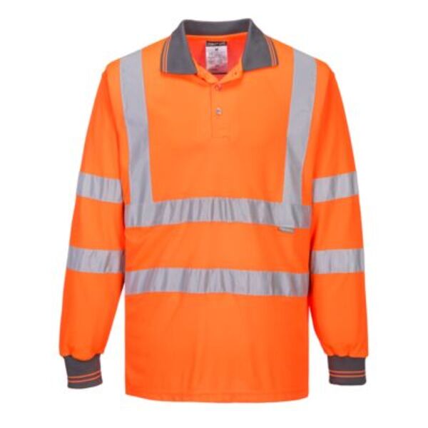 Hi-Vis Long Sleeved Polo Thumbnail