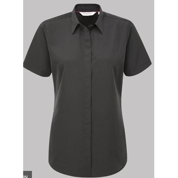 Erin Black Short Sleeve Blouse Thumbnail