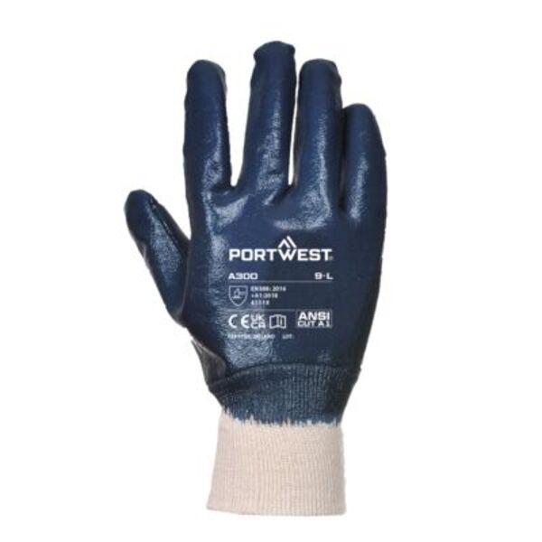 Grip 12 Nitrile Full Dipped Knitwrist Glove  Thumbnail