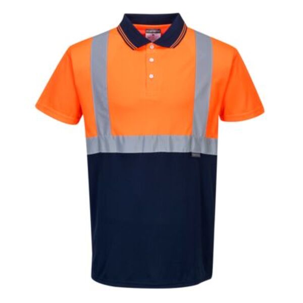 Hi-Vis Contrast Polo Shirt S/S  Thumbnail